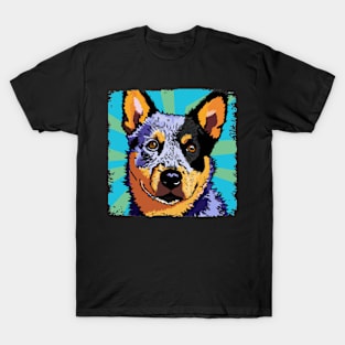 Australian Cattle Dog Pop Art - Dog Lover Gifts T-Shirt